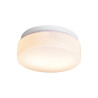 Plafonnier salle de bain 2xe27 d25 plastique/métal ip44 blanc 1er prix|Sanifer