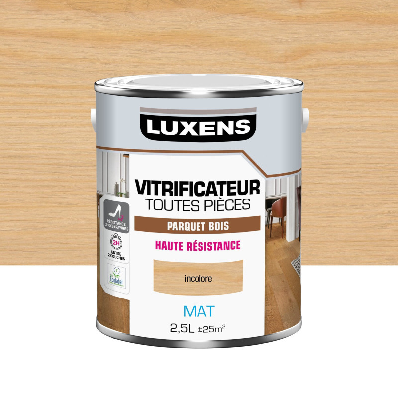 Vitrificateur parquet incolore mat  2.5L|Sanifer