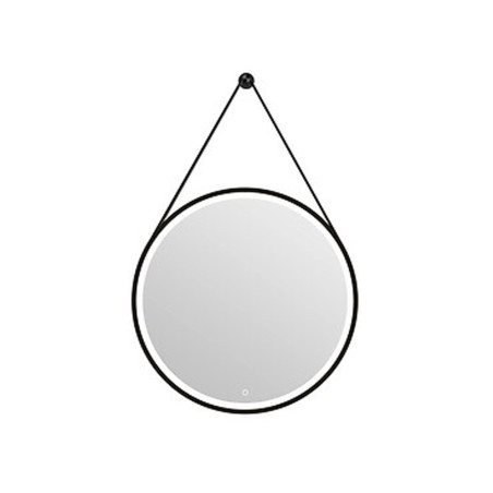 Miroir led barber black d.60 cm - Sanifer