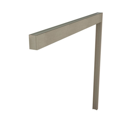 Rail coulissant et habillage pour porte de largeur 93 cm maximum | Sanifer