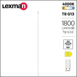 Tube LED T8 120 cm 1800 lumens 4000 K - Sanifer