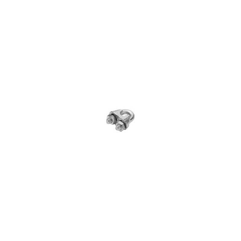 Lot de 2 Serre-câble étrier acier zingué 5 mm - Sanifer