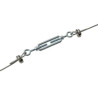 Tendeur 2 yeux acier zingué 150kg pour câble diamètre 2/3mm - Sanifer