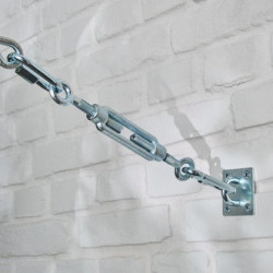 Tendeur 2 yeux acier zingué 150kg pour câble diamètre 2/3mm - Sanifer