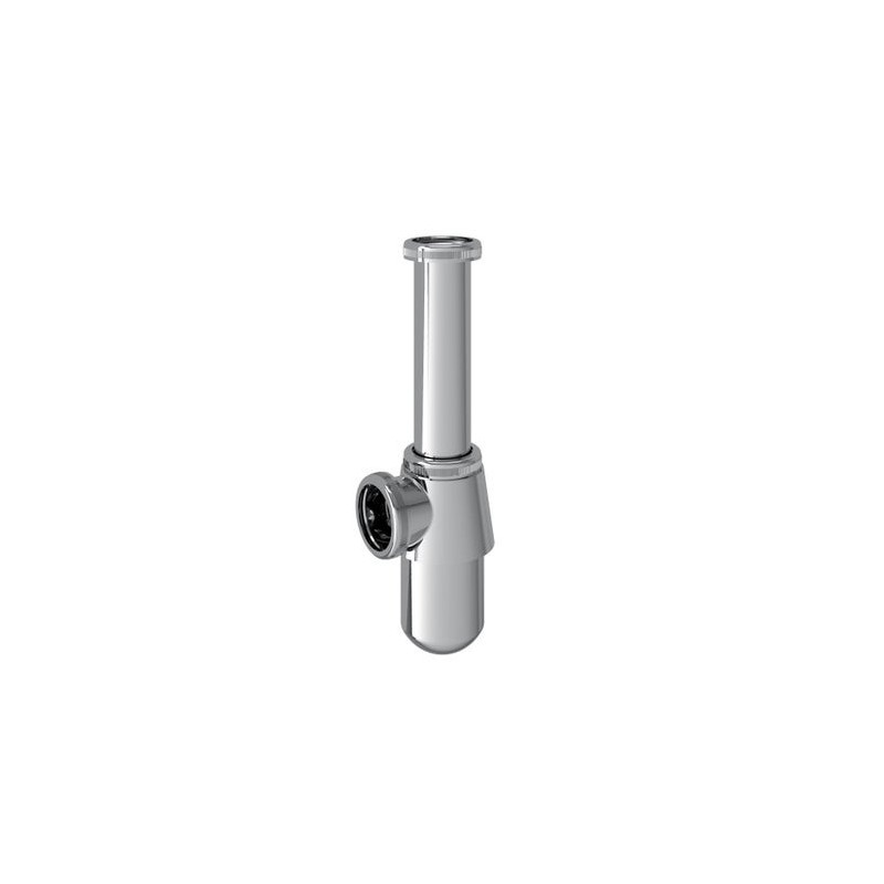 Siphon pour lavabo gain de place diam.32, EQUATION, chrome - Sanifer