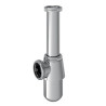 Siphon pour lavabo gain de place diam.32, EQUATION, chrome - Sanifer