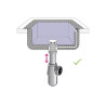 Siphon pour lavabo gain de place diam.32, EQUATION, chrome - Sanifer