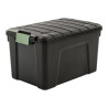 Malle de rangement 60 L h.35.5x l.40 x p.59 cm SIA iris – noir et vert - Sanifer