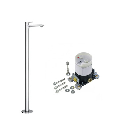 Passion mitigeur mono lavabo sur pied  1040 chromé PVD  |Sanifer