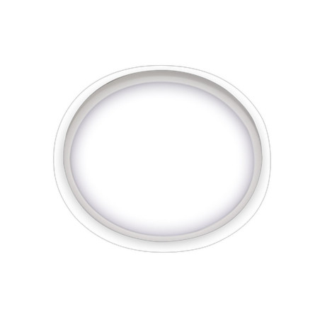 Plafonnier salle de bain Lano diamètre 29 cm blanc - Sanifer