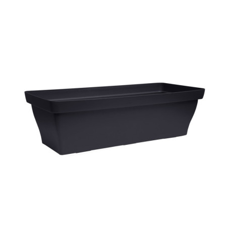 Jardinière Romeo longueur 60 cm coloris gris anthracite - Sanifer