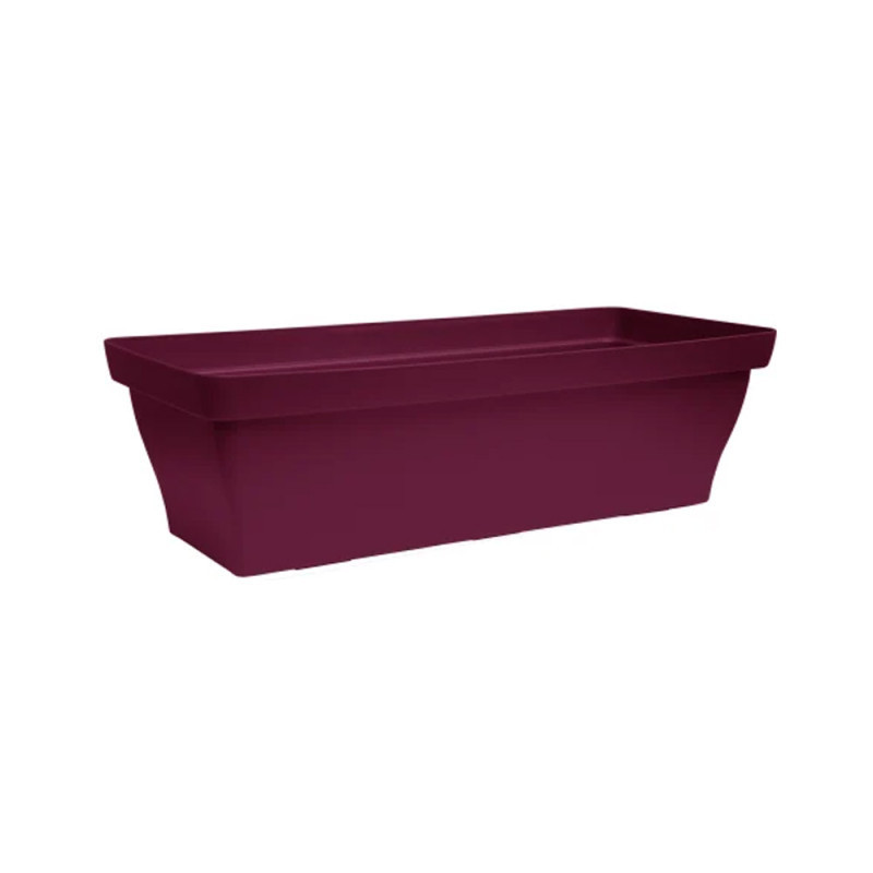 Jardinière Romeo longueur 60 cm coloris rouge cerise - Sanifer