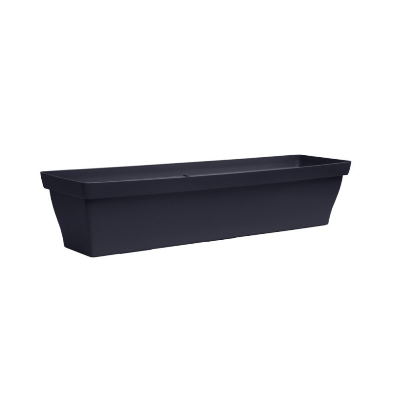 Jardinière Romeo longueur 80 cm coloris gris anthracite - Sanifer