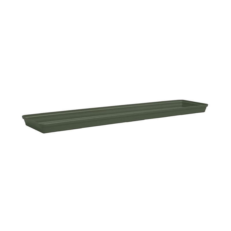 Soucoupe jardinière Romeo longueur 80 cm coloris vert kaki -Sanifer