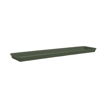 Soucoupe jardinière Romeo longueur 80 cm coloris vert kaki -Sanifer
