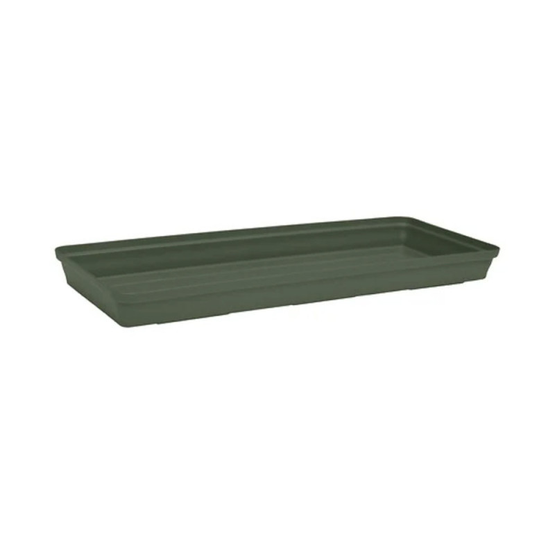 Soucoupe jardinière Romeo longueur 40 cm coloris vert kaki - Sanifer