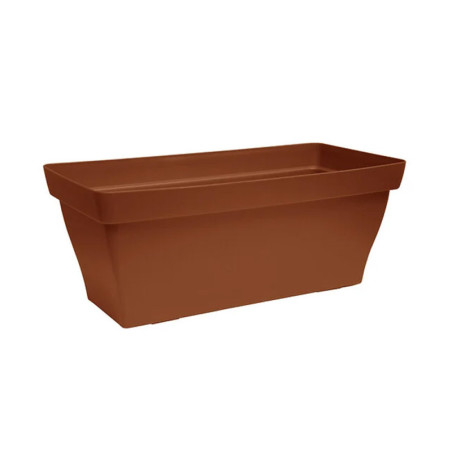 Jardinière Romeo longueur 40 cm coloris terre cuite - Sanifer