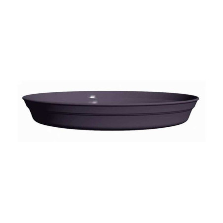 Soucoupe Romeo diamètre 28 cm coloris gris anthracite - Sanifer