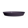Soucoupe Romeo diamètre 28 cm coloris gris anthracite - Sanifer