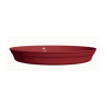 Soucoupe Romeo diamètre 28 cm coloris rouge cerise - Sanifer