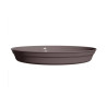 Soucoupe Romeo diamètre 24 cm coloris taupe - Sanifer