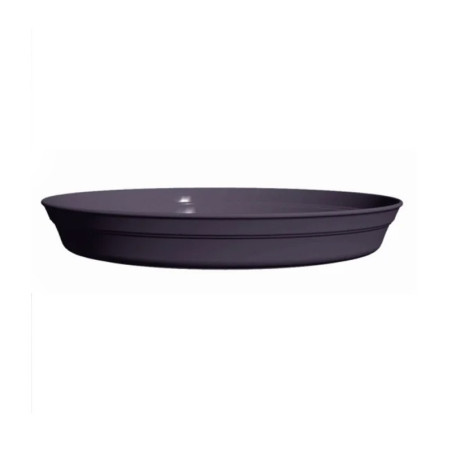 Soucoupe Romeo diamètre 21 cm coloris gris anthracite - Sanifer