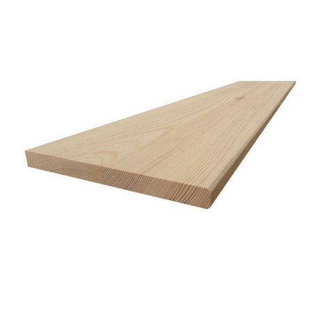 Tablette en pin rustique  1200x300x18mm bord ar  sans film | Sanifer