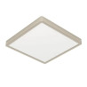 Plafonnier Fueva 6 LED CCT DL 290x290mm nickel - Sanifer