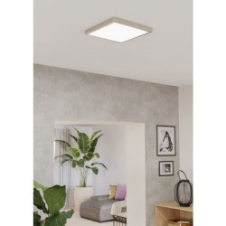 Plafonnier Fueva 6 LED CCT DL 290x290mm nickel - Sanifer