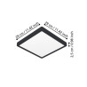 Plafonnier Fueva 6 LED CCT DL 150x150mm nickel- Sanifer