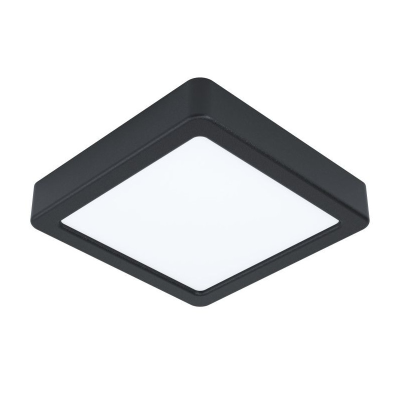 Plafonnier Fueva 5 LED CL 160x160mm black 4000K- Sanifer