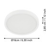 Plafonnier Fueva 5 LED CL 160x160mm white 4000K- Sanifer