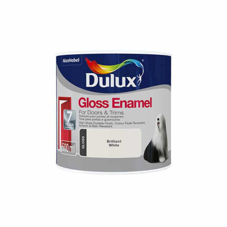 Peinture Gloss Enamel brillant blanc intérieur/extérieur 1 L - Sanifer