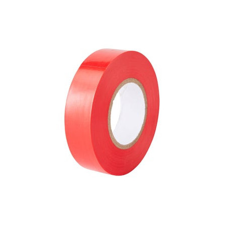 Ruban adhésif, L.20 m x l.19 mm rouge - Sanifer