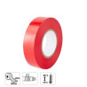 Ruban adhésif, L.20 m x l.19 mm rouge - Sanifer