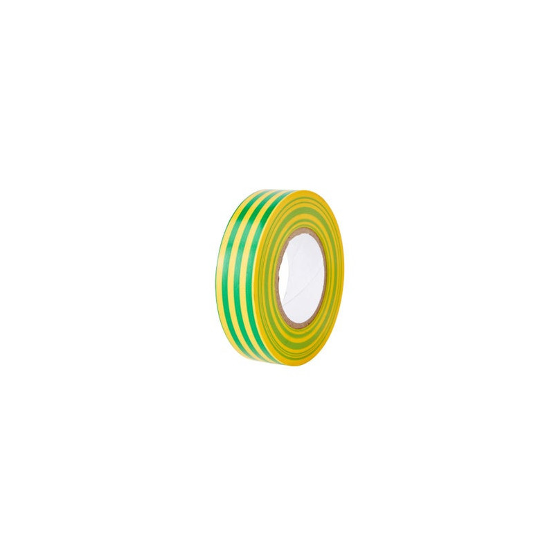Ruban adhésif  L.20 m x l.19 mm jaune / vert - Sanifer