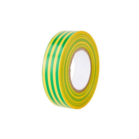 Ruban adhésif  L.20 m x l.19 mm jaune / vert - Sanifer