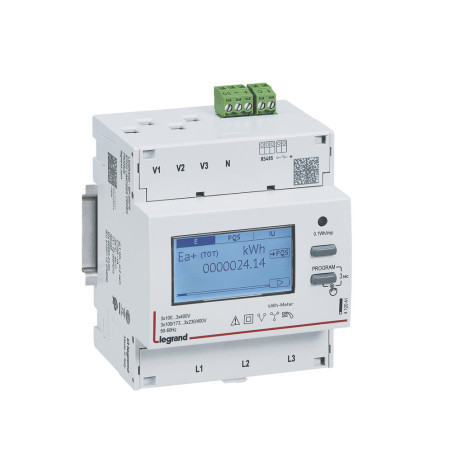 Compteur triphasé 5 A 2 turbines RS485 - Sanifer