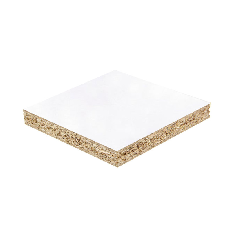 Tablette mélaminée 275x670x25mm blanc - Sanifer