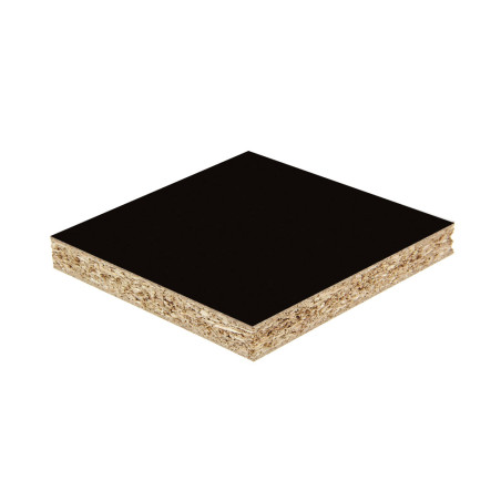 Panneau mélaminé ép. 19mm 280x207cm noir perle U190 PE -Sanifer