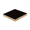 Panneau mélaminé ép. 19mm 280x207cm noir perle U190 PE -Sanifer