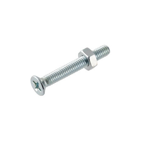 Boulon acier tête fraisée TFF M8x30mm  acier zingué - Sanifer
