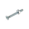 Boulon acier tête fraisée TFF M8x30mm  acier zingué - Sanifer