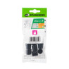 Embout enveloppant noir D12 mm (lot de 8) - Sanifer