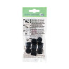 Embout enveloppant noir D12 mm (lot de 8) - Sanifer