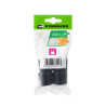 Embout enveloppant noir D22 mm (lot de 4) - Sanifer