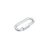 Maillon rapide acier zingué 10x90 mm 550 kg - Sanifer