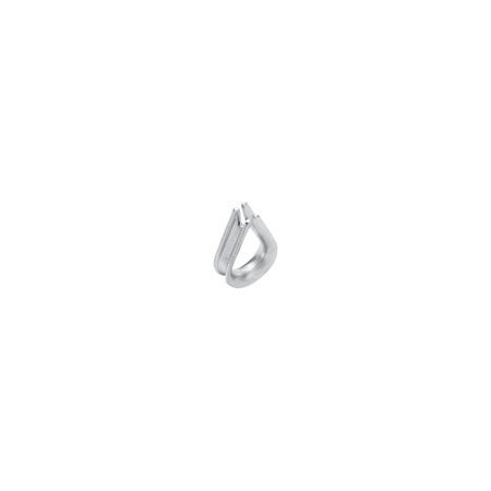 Cosse coeur acier zingué pour câble 8 mm - Sanifer