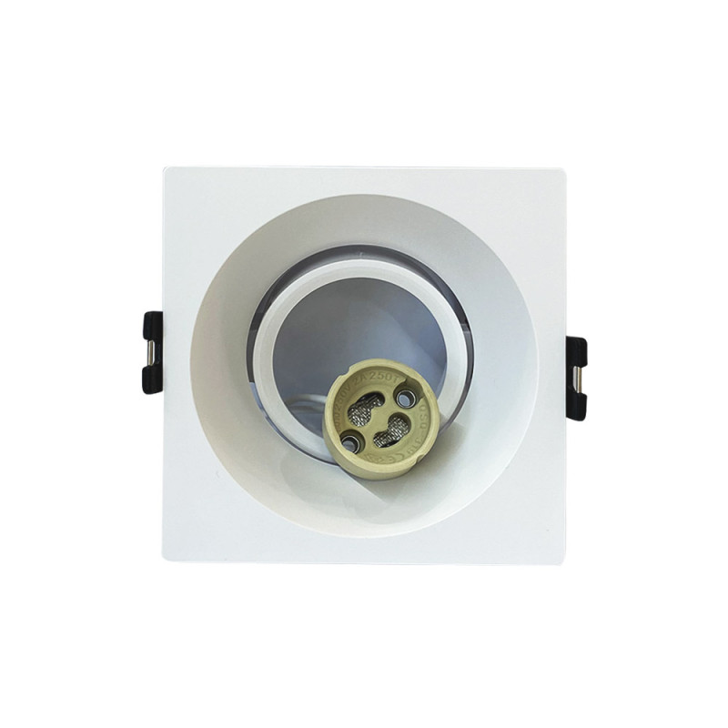 Spot carré blanc 93x93 mm GU10 220 V - Sanifer