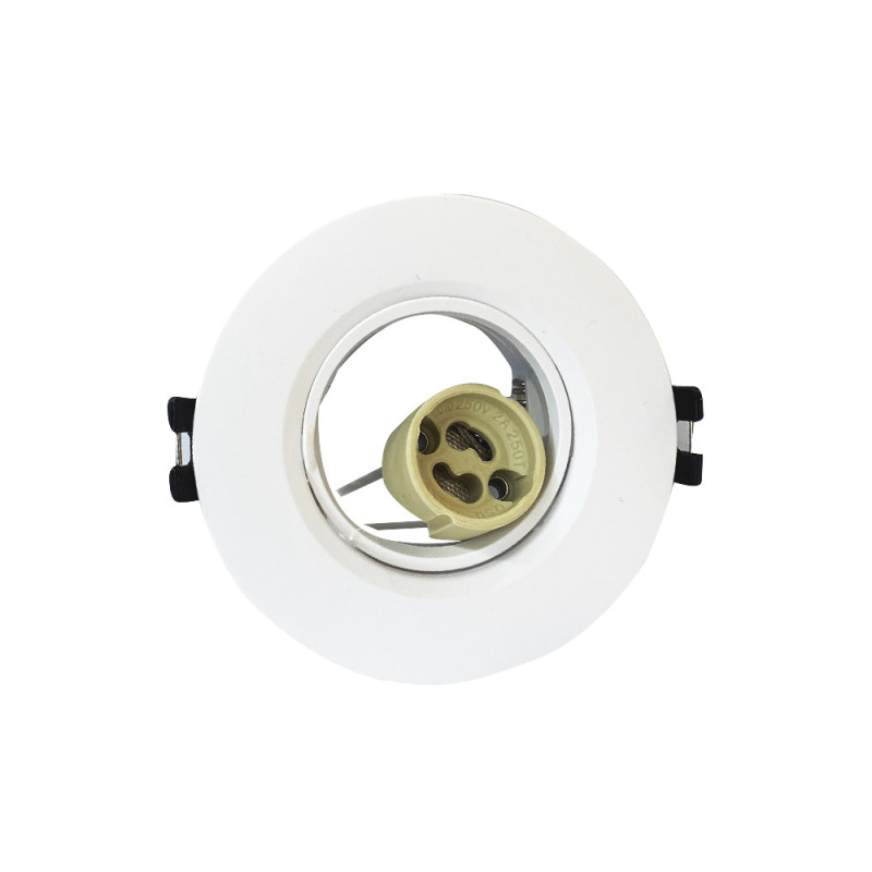 Spot rond blanc Ø 90 mm GU10 220 V - Sanifer